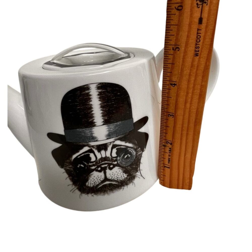 Jameson & Tailor Whimsical Pug w/Tophat & Monocle Teapot - Picture 10 of 12